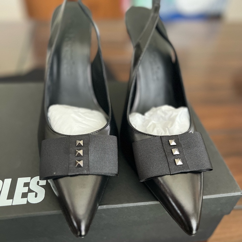 The Kooples 100% Leather Slingback Pumps Sz 10
